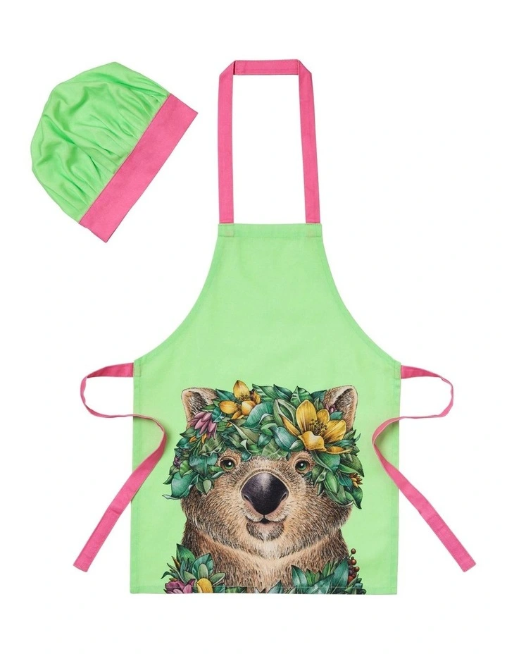 Marini Ferlazzo Apron & Hat Set in Multi