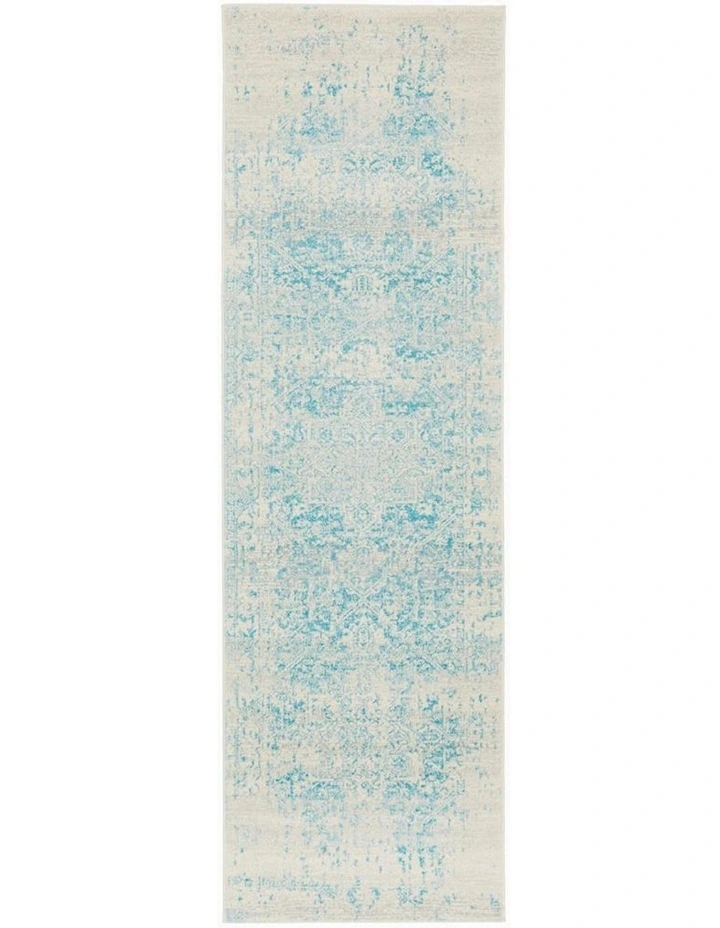 Evoke Glacier Transitional Rug in White/Blue
