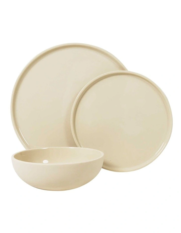 Covet Dinner Set 12 Pieces in Biscuit