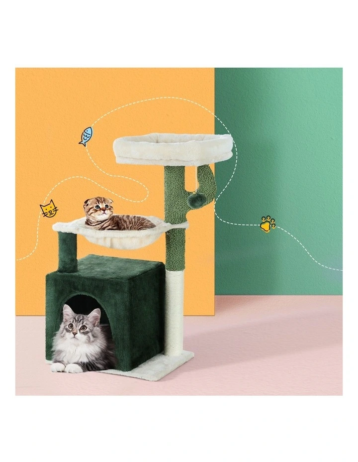 Cat Tree Tower 78cm in Green