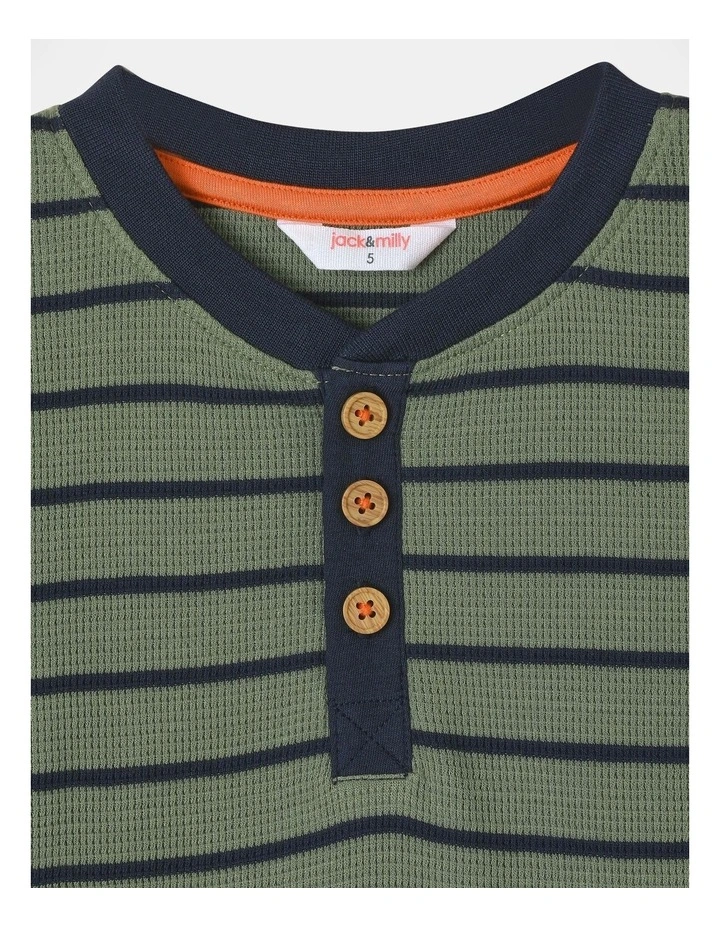 Jimmy Waffle T-Shirt in Green