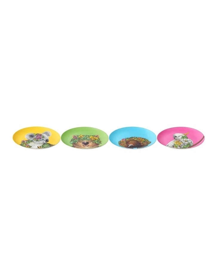 Marini Ferlazzo Bamboo Plate 20cm Set of 4 in Assorted