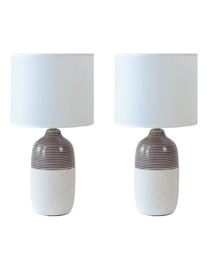 Botany Ceramic Table Lamp Set of 2