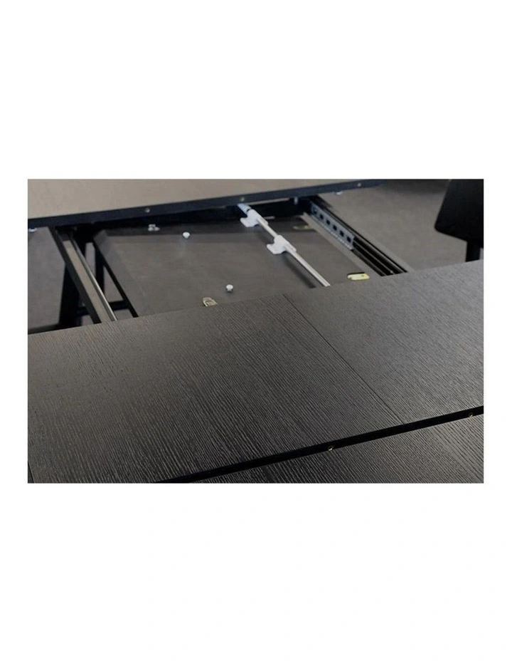 Gosta 1.8-2.7M Extendable Dining Table Black Ash