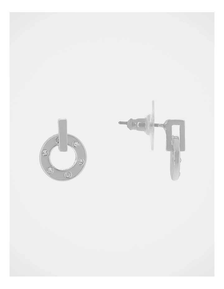 Mini Door Knocker Silver Earrings
