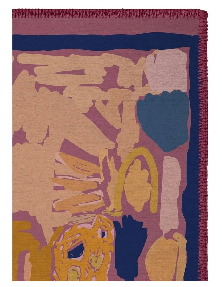 Playing Together Chenille Area Rug in Multi