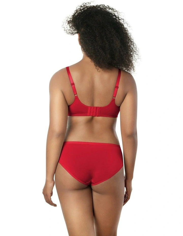Enora Underwire Minimiser Bra in Racing Red