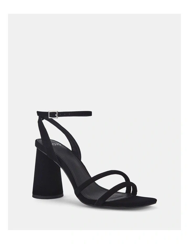 Larkin Heeled Sandals in Black