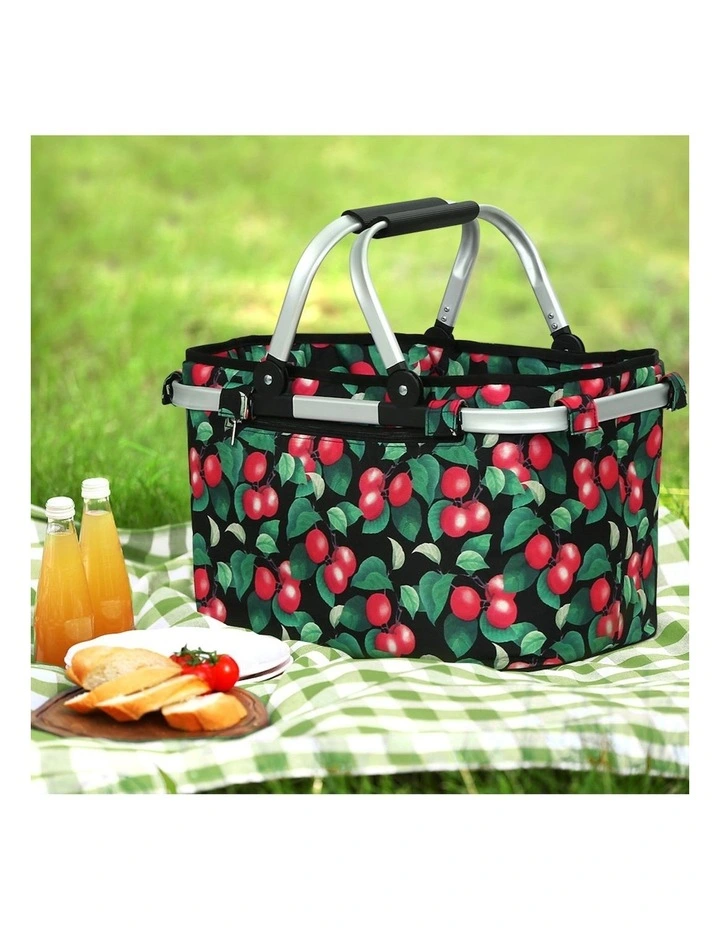 Hamper Food Storage Insulated Picnic Basket in Multi