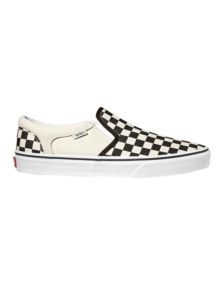 Asher Checkerboard Sneaker in Black/White