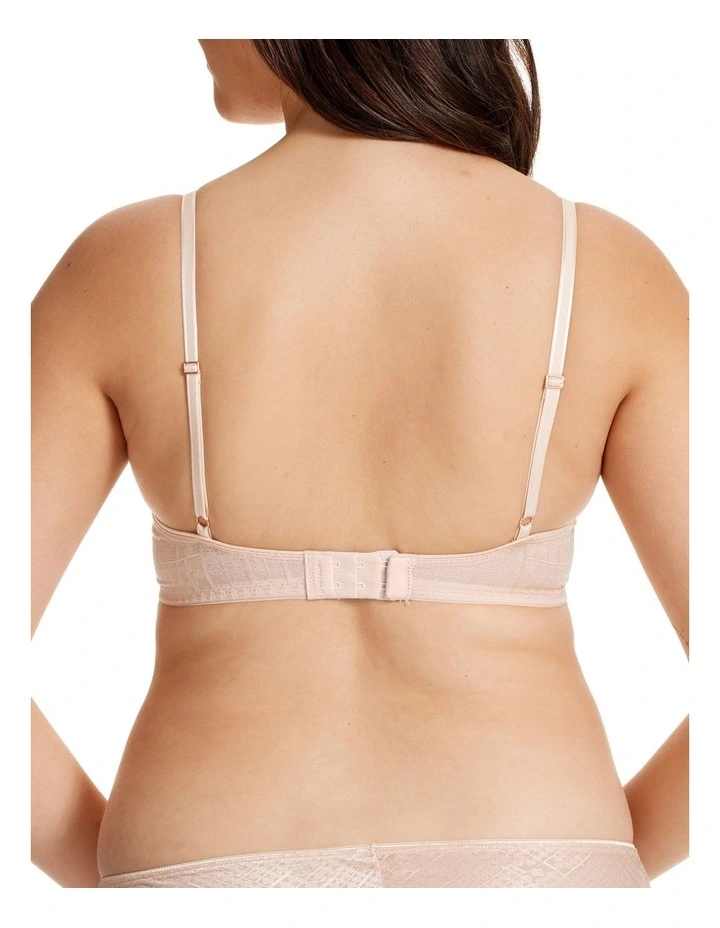 Shine Plunge Contour Bra in Champagne