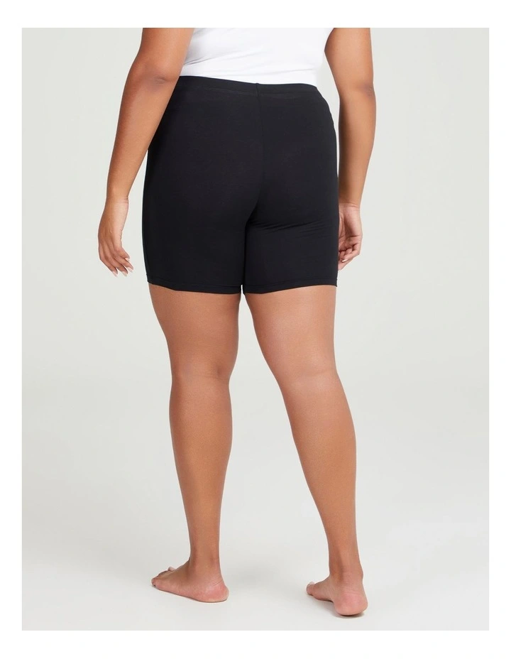 Australian Cotton Anti Chafe Short in Black