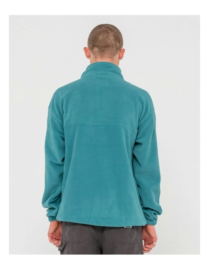 Middle Section Crew Polar Fleece Knit in Blue
