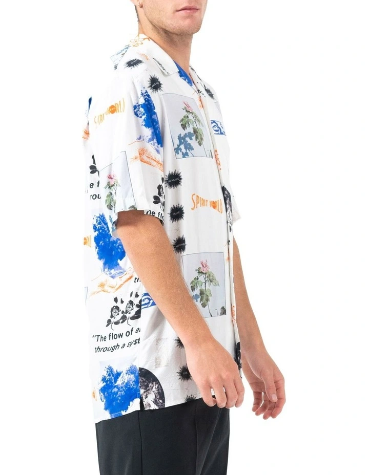 Spirit World Bowling Shirt in Dirty White