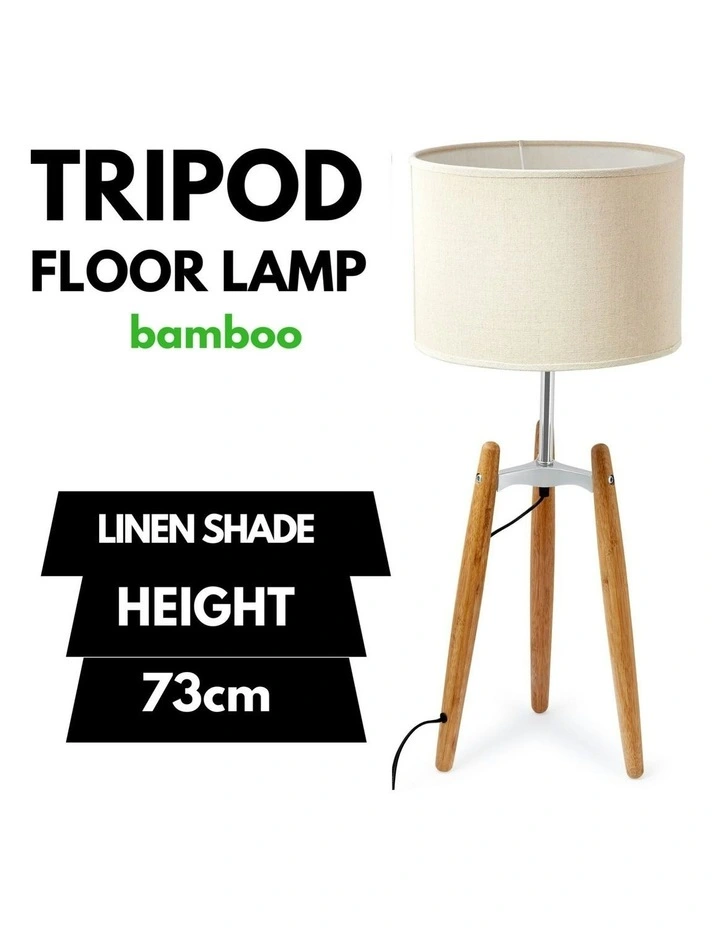 Tripod Table Lamp Light 73 cm in Beige