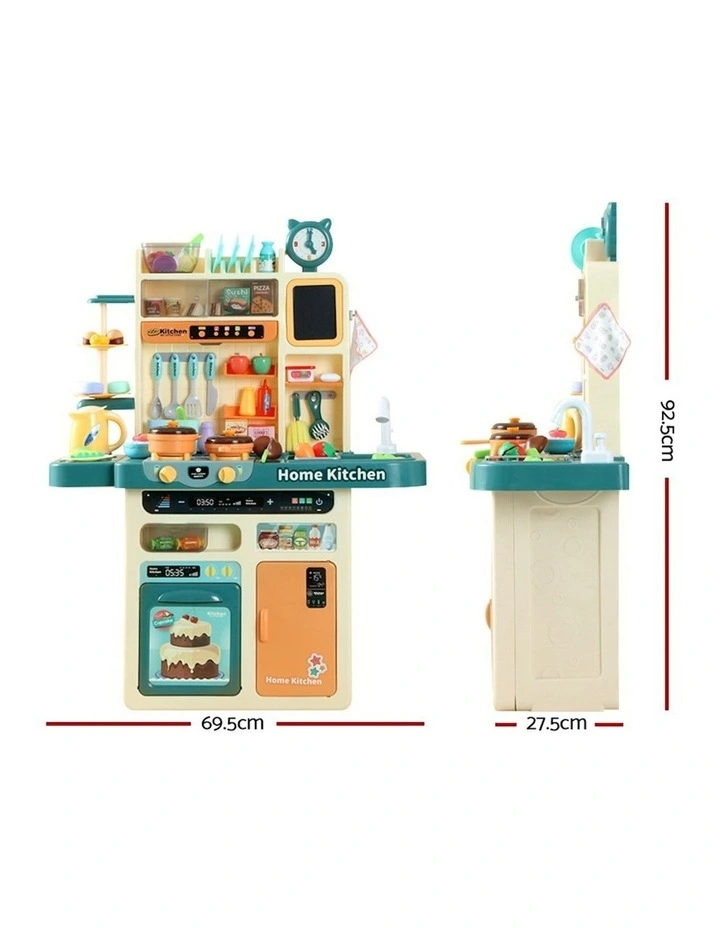 Kids Kitchen Pretend Play Set Cooking Sound Steam Light Function