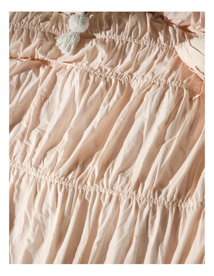 Layla Quilt Cover Set in Pink