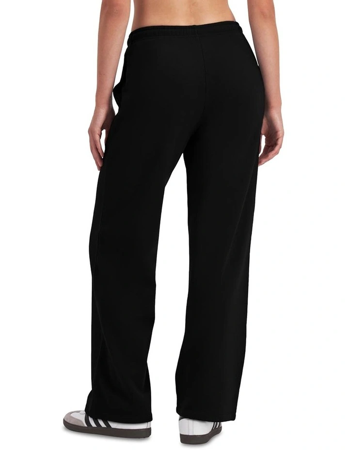 Baby Sweats Cotton Fleece Straight Leg Trackie in Nu Black