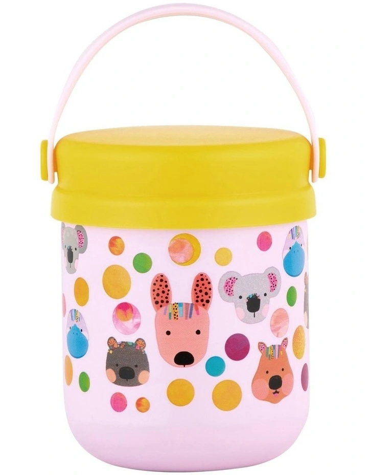 Kasey Rainbow Insulated Food Container 300ml in Pink