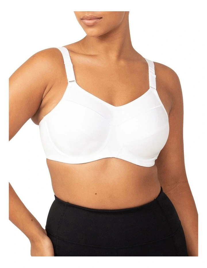 Triaction Ultra Underwire Sports Bra in White