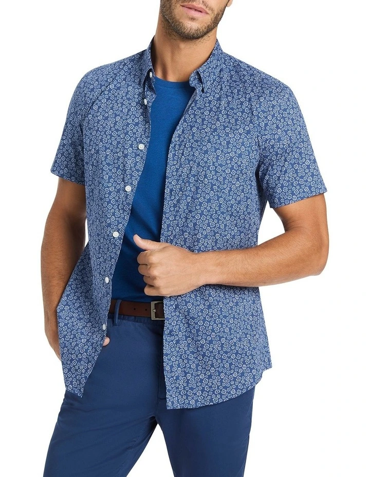 Floral Of The Story Shirt in Estate in Blue