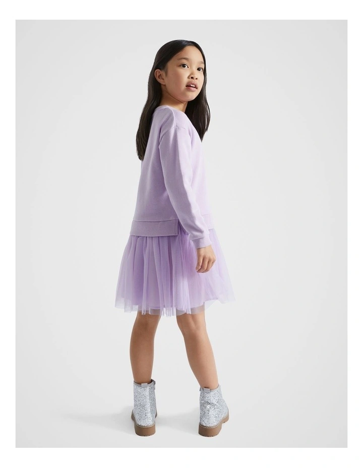 Core Tutu Logo Dress in Orchid