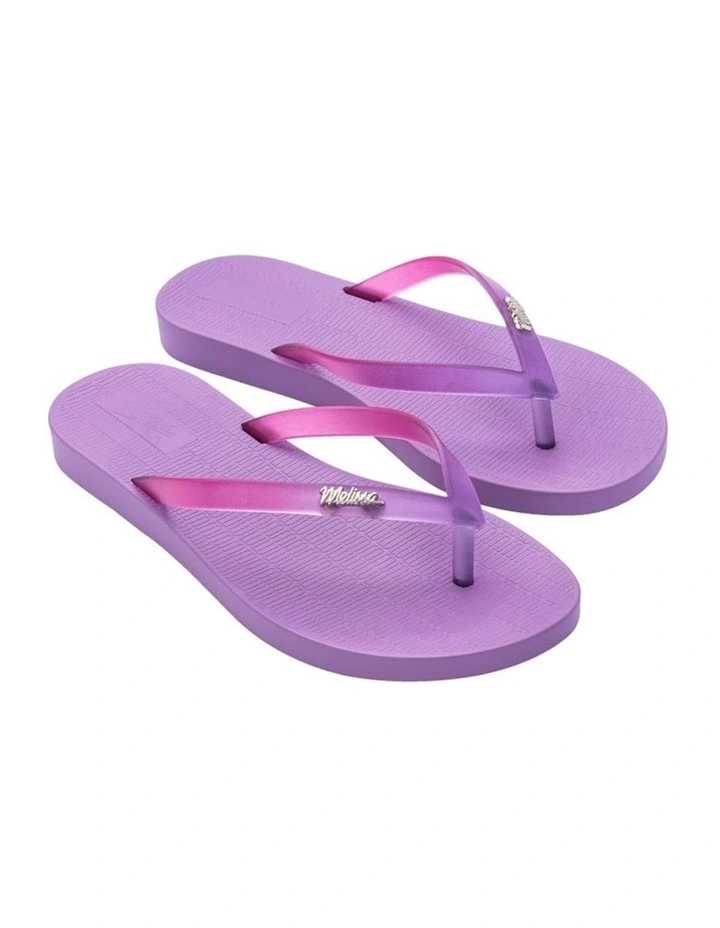 Melissa Sun Venice Flip Flop in Lilac/Clear
