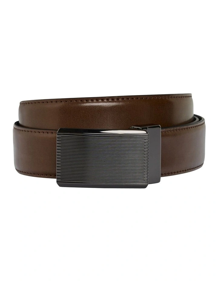 Fraser Reversible Plate Belt in Black