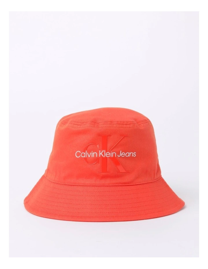 Monogram Bucket Hat in Poppy