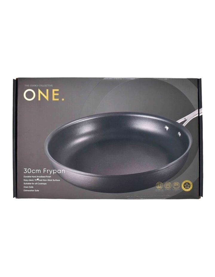One Hard Anodised Frypan 30cm in Black