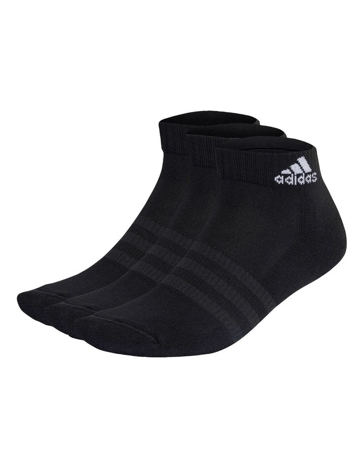 Ankle Sock 3 Pack in Black
