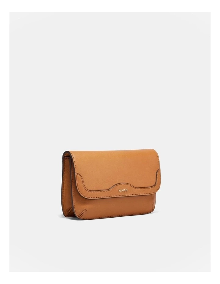 Jett Flapover Crossbody Bag in Caramel