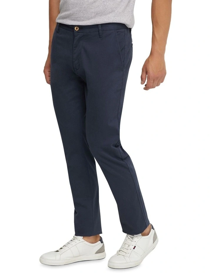 Stretch Skinny Fit Organic Cotton Chinos in Gunmetal