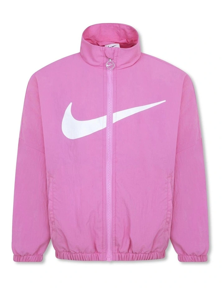Swoosh Windbreaker Jacket in Pink