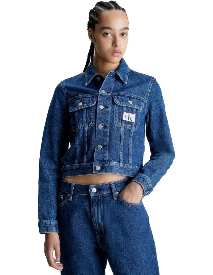 Cropped 90S Jacket inn Denim Medium