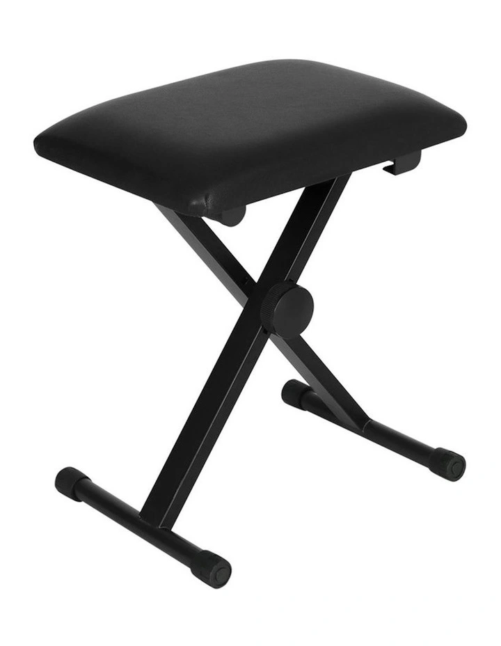 Portable Bench Chair Piano Stool in Black