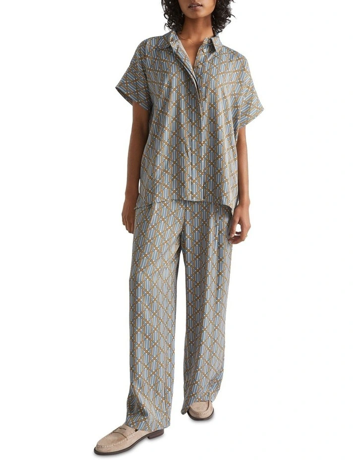 Linear Retro Pleat Pant
