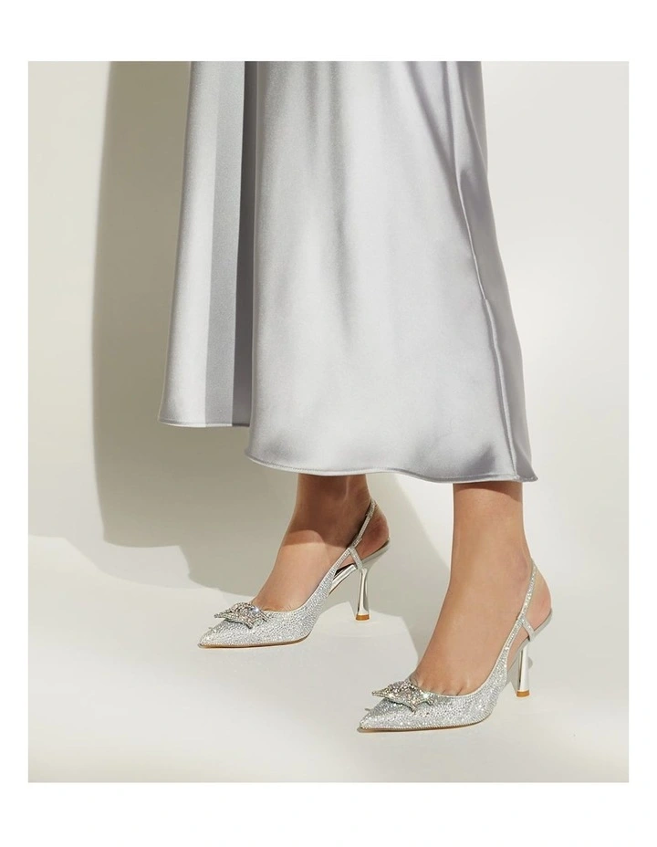 Create Court Heel in Silver
