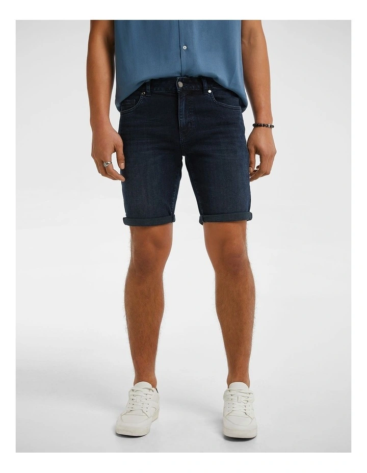 Maxwell Denim Short in Ink