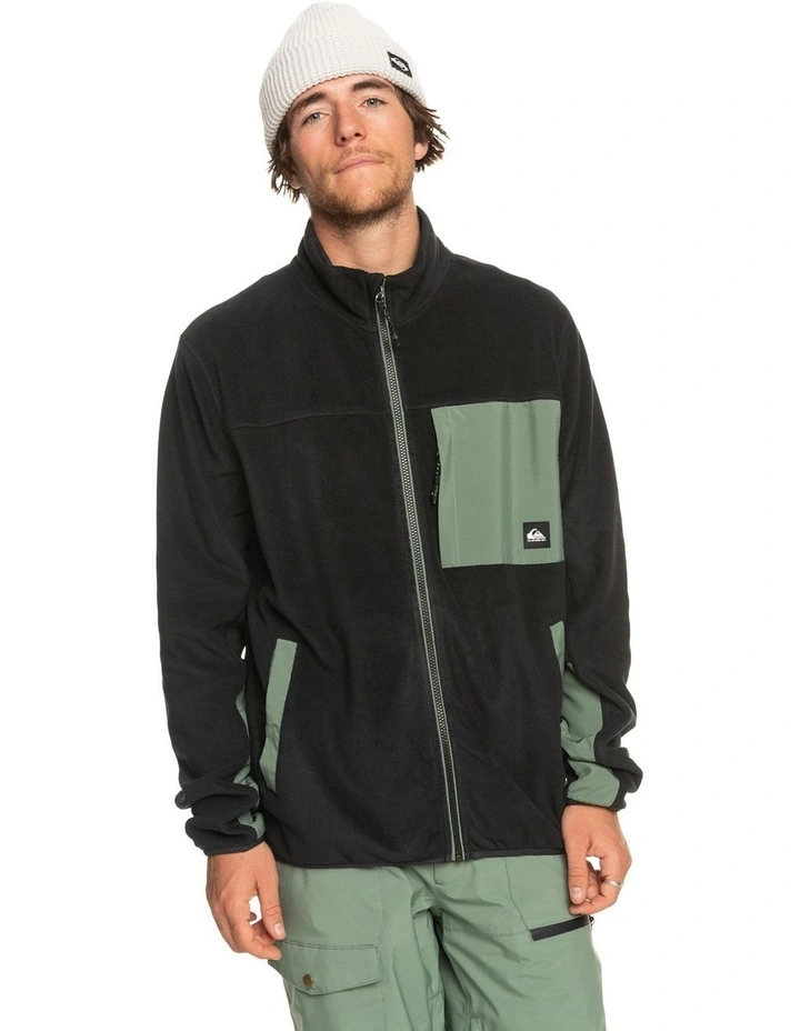 Peak Point Technical Fleece Sweater in True Black