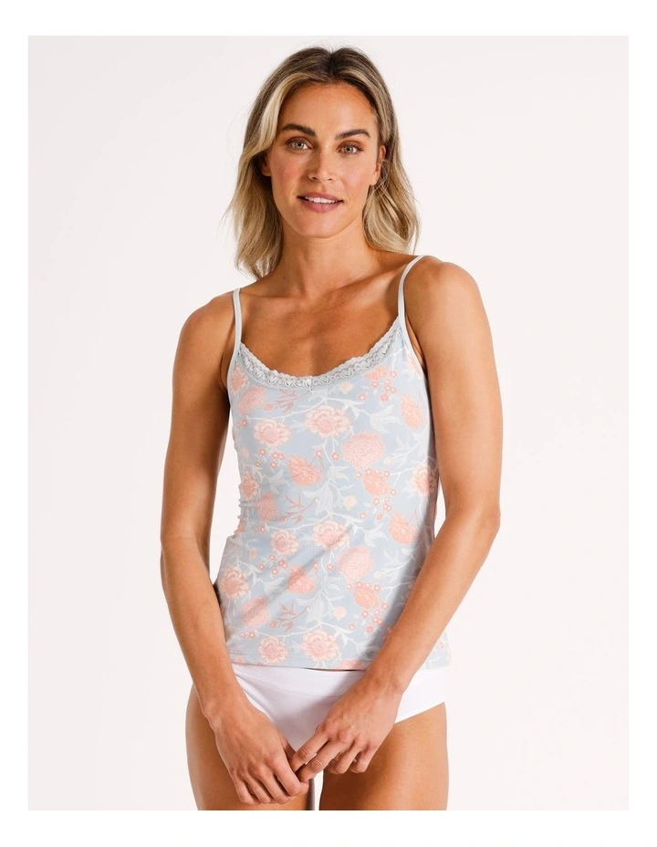 Smooth With Lace Cami in Sage