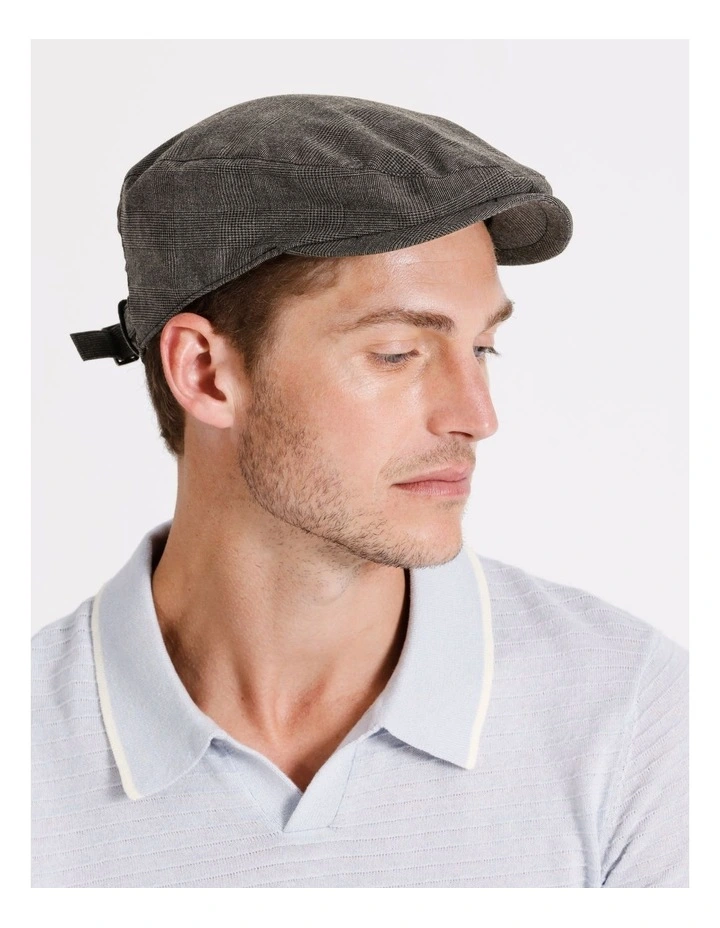 Driving Cap in Charcoal