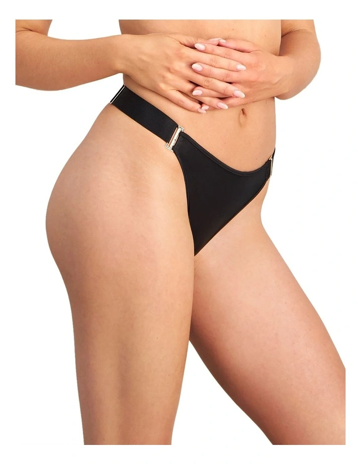 The Icon Thong in Black