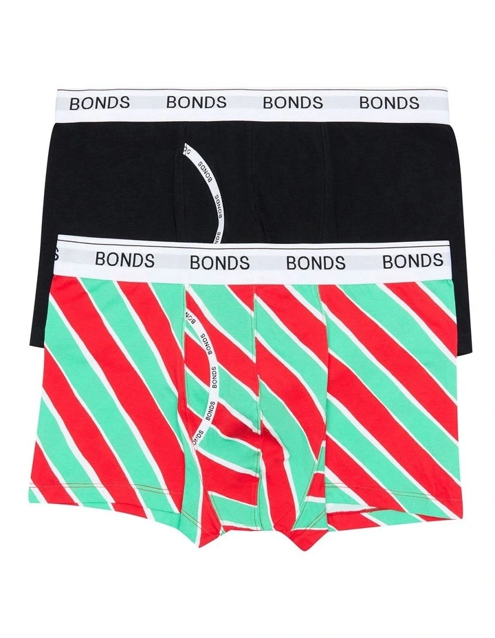 Guyfront Christmas Trunks 2 Pack in Multi