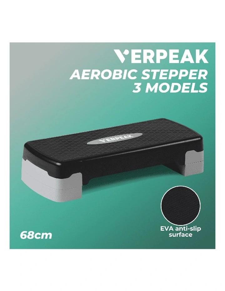 Aerobic Exercise Step Stepper Gym Workout Fitness 68cm in Multi