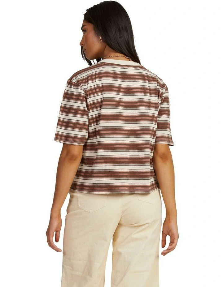 Pennant Patched T-Shirt in Pink