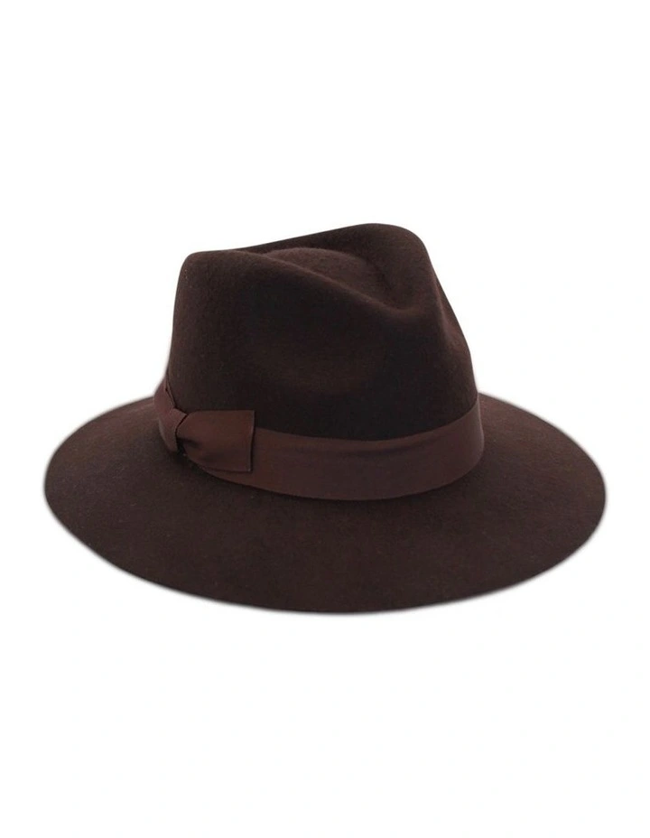 Blanca Fedora Hat in Redwood
