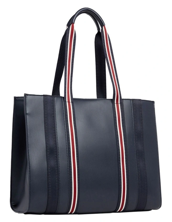 Signature Medium Tote Bag in Black
