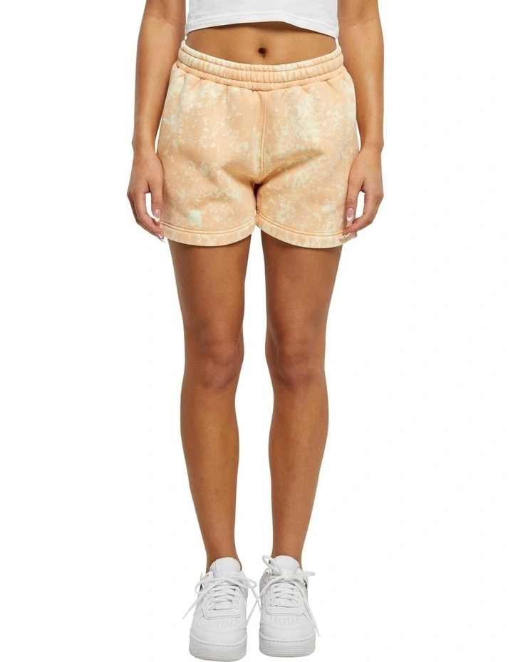 Towel Washed Sweat Shorts in Pale Orange