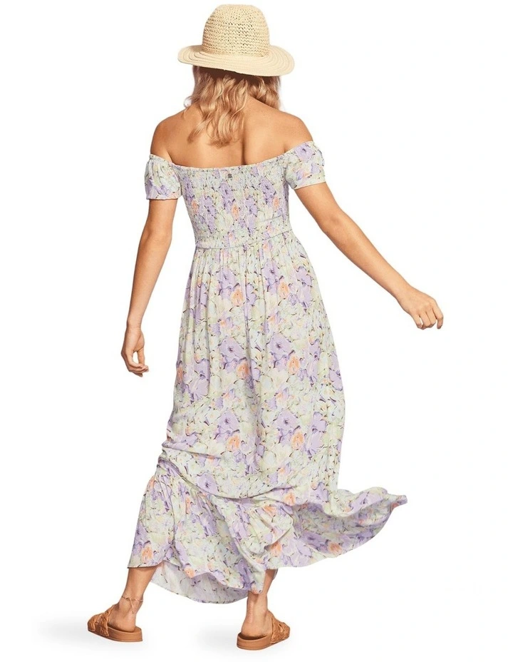 Lounging Time Maxi Dress in Purple Rose